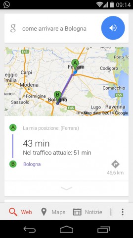 come arrivare a google now ok google