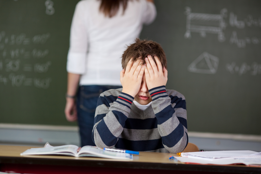 stress studente bambino ragazzo ragazzino
