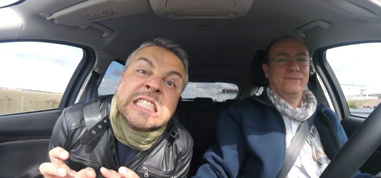 rudy e skande in macchina