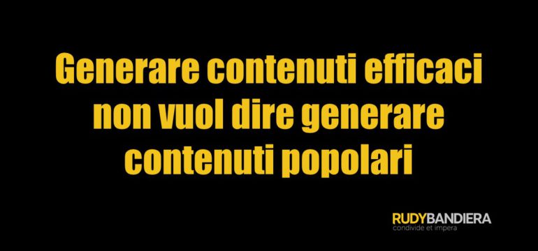 generare contenuti efficaci