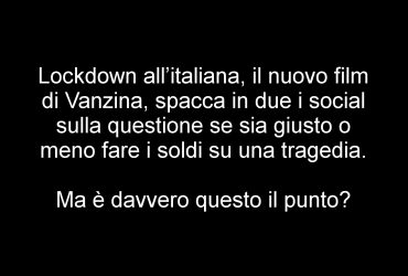 Lockdown all’italiana