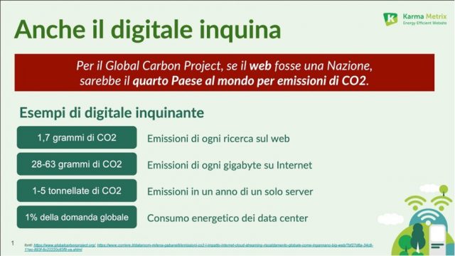 il digitale inquina