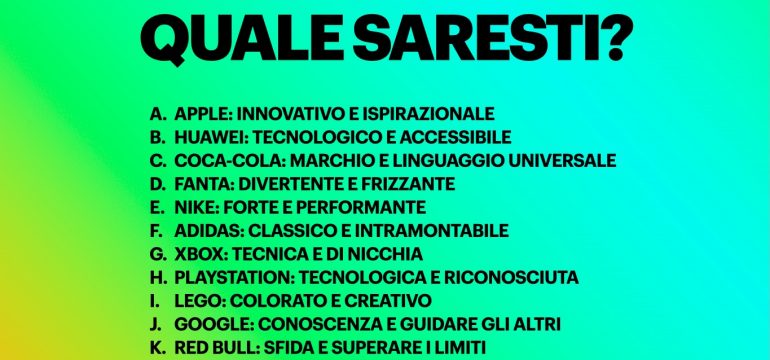 Se fossi un brand quale saresti?