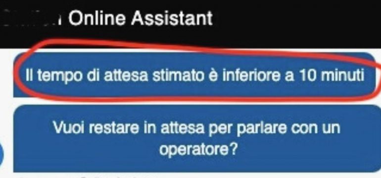 Un buon servizio si giudica dall'assistenza