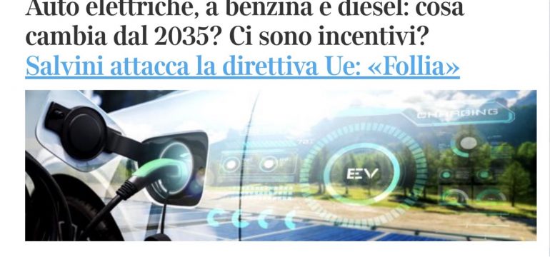 Stop alle auto a benzina e diesel dal 2035: follia?