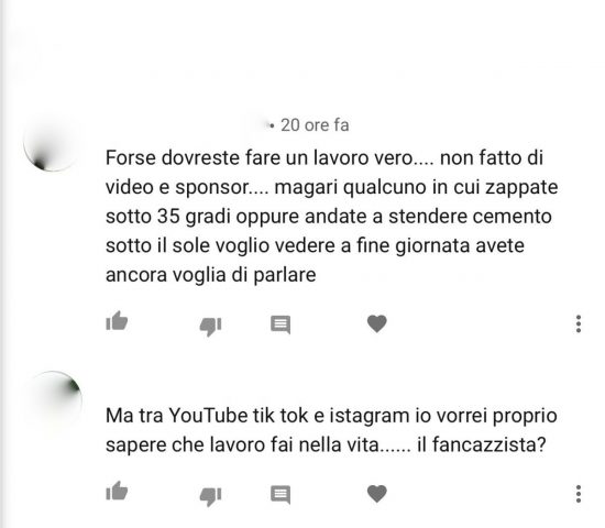 commento sul lavoro vero