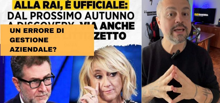 Il mancato rinnovo del contratto a Fazio in RAI è un errore di gestione aziendale… o forse no?