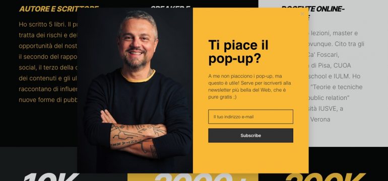 Io li odio i popup, ma...