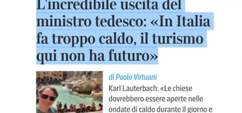 Il turismo in Italia non ha futuro