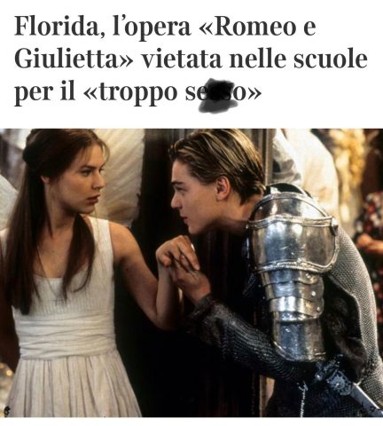 imparare il senso delle parole - romeo e giulietta vietata