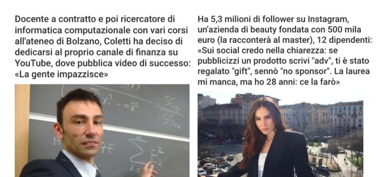 Professori e influencer: i segni dei tempi che viviamo