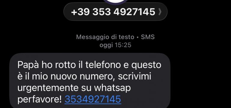 Queste sono TRUFFE. In particolare questa si chiama “truffa del finto figlio” o “truffa del numero nuovo” via SMS.